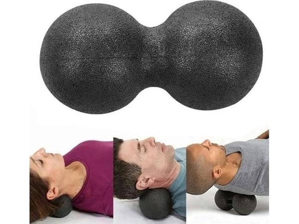 Aptel dobbel PIGKA for ROLLING for massasje av muskler, trening/fitness, 12x6 cm, FT31E