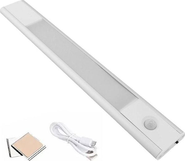 Aptel LED-lampe med bevegelsessensor, limbar 20x4,2 cm hvit ZD106