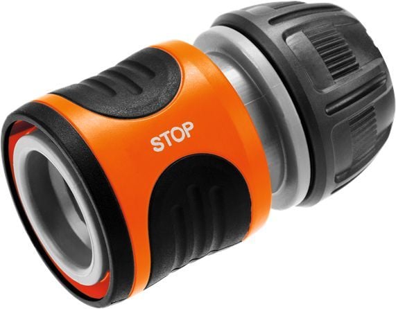 Gardena slangekobling med vannstopp 1/2"
