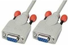 Lindy 3m Null modem cable, Valkoinen, 3 m, Naaras, Naaras