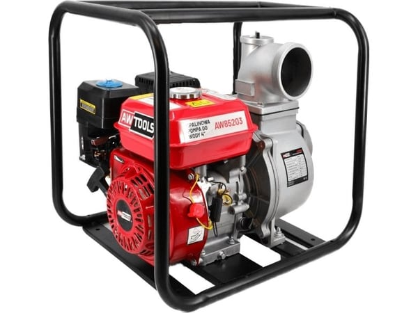 AWTOOLS bensinpumpe 4" 7HP 75 m3/h BLACK LINE