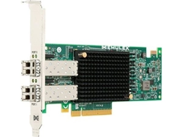 Broadcom LPE31002-M6, Sisäinen, Langallinen, PCI Express, Kuitu, 1600 Mbit/s, Musta, Vihreä, Harmaa