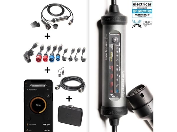 Juice Technology JUICE BOOSTER 3 air MASTER Traveler Set, wallbox antracit/svart