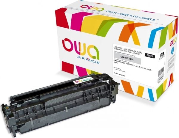OWA Toner yhteensopiva HP CE410X (305X) (L642) (4000 p.) mustan kanssa