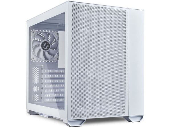 Lian Li O11 Air Mini kabinett (hvit, herdet glass)