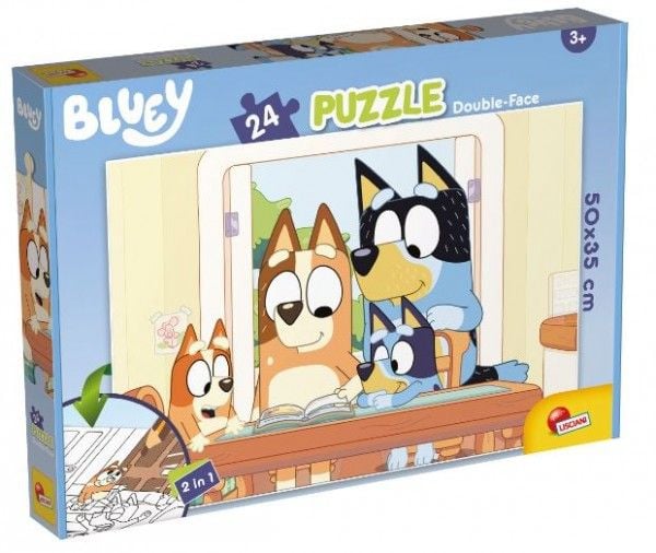 Dubbelsidigt golvpussel Plus 24el Bluey 99566 LISCIANI