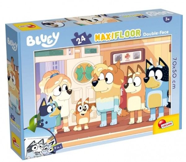 Bluey - Maxifloor Doubleface Puzzle (24 stk31571)