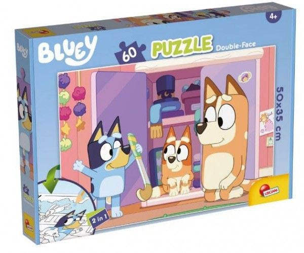 Dubbelsidigt golvpussel Plus 60el Bluey 99573 LISCIANI