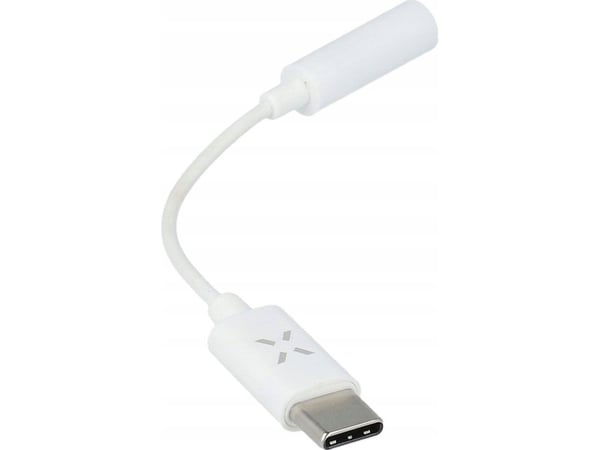 FIXED - USB-C til hodetelefons-jakkadapter - USB-C hann til minijakk hunn - hvit