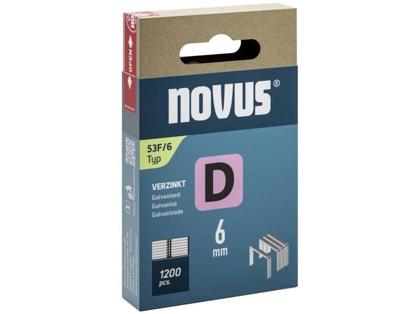 Novus flate trådspikring D Typ 53 F 6 mm 1200 stk 042-0788