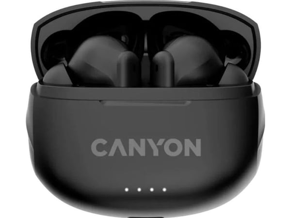 Canyon CNS-TWS8B, True Wireless Stereo (TWS), Samtale/Musikk/Sport/Hverdag, 20 - 20000 Hz, Hodesett, Sort