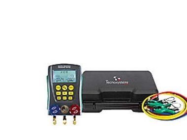 Tecnosystemi PRO 2-WAY - Digtial manifold, 2-vejs, Vakuumsensor, Opbevaringskuffert
