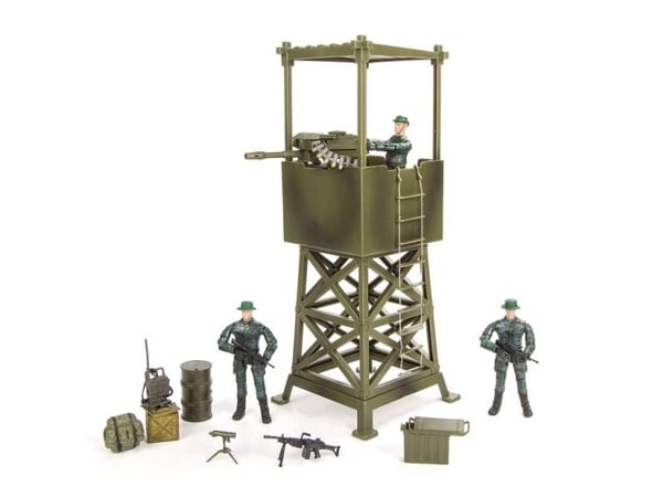 World Peacekeepers 1:18 Militær Udkigstårn m/2 actionfigurer World Peacekeepers 1:18 Militær Udkigstårn m/2 actionfigurer