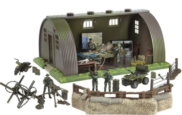 World Peacekeepers 1:18 Military Base, jossa on 6 toimintahahmoa