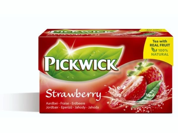 Te, Pickwick, Jordgubb, 20-pack