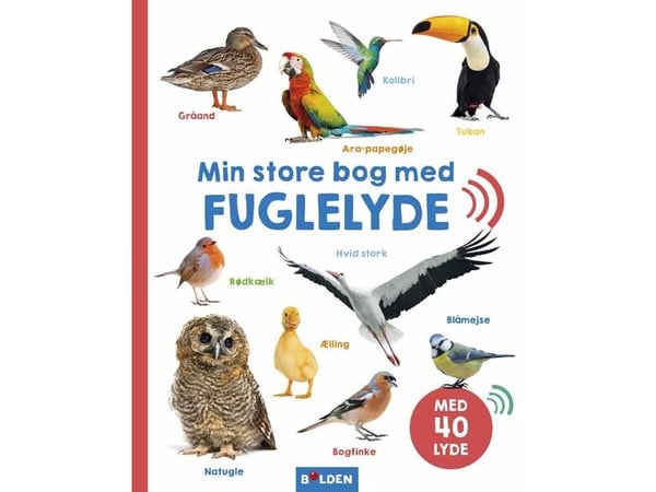 Min store bok med fuglelyder | Språk: Dansk