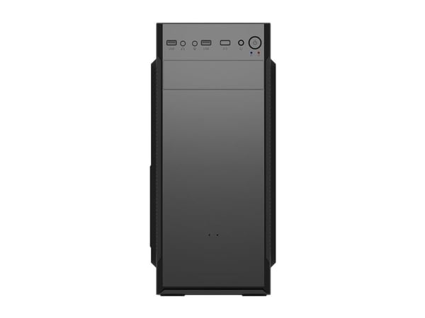 FSP CMT160 - Mid tower - ATX - ingen strømforsyning (ATX) - svart - USB/lyd