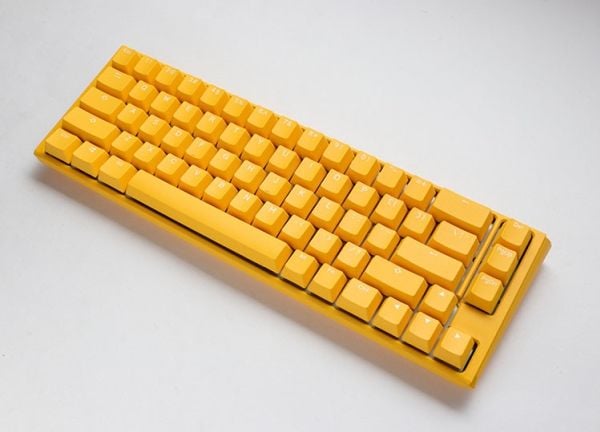 Ducky One 3 Yellow SF, Koblet med ledninger (ikke trådløs), USB, Mekanisk nøkkelbryter, QWERTY, RGB LED, Gult