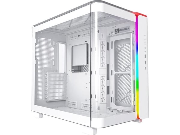 Montech KING 95 - Midi Tower - PC - vit - ATX - micro ATX - Mini-ITX - härdat glas - SPCC - gaming (KING95W)