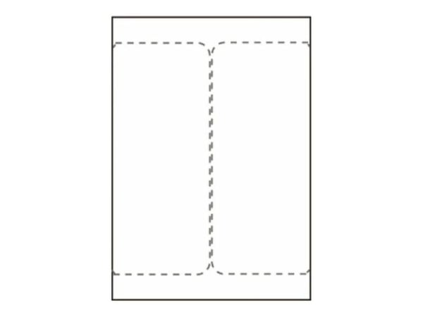 Capture - Permanet adhesiv - hvit - 105 x 220 mm 1000 etikett(er) (500 ark x 2) forsendelsesetiketter