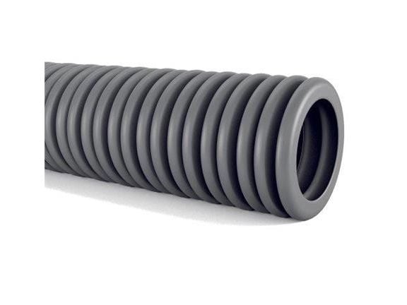 Flexibelt plaströr PVC 20 mm korrugerad. Klarar ett tryck på 750N (100 meter)