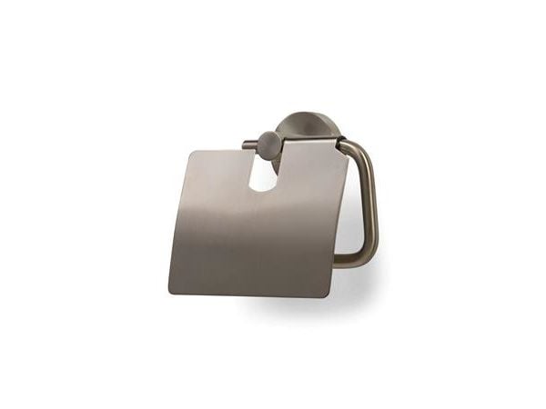 BLUE LABEL Toiletrulleholder med låg - børstet nikkel