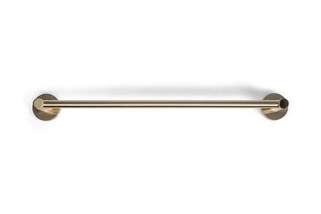 BLUE LABEL Enkelt håndklædestang i længde 45 cm - børstet guld