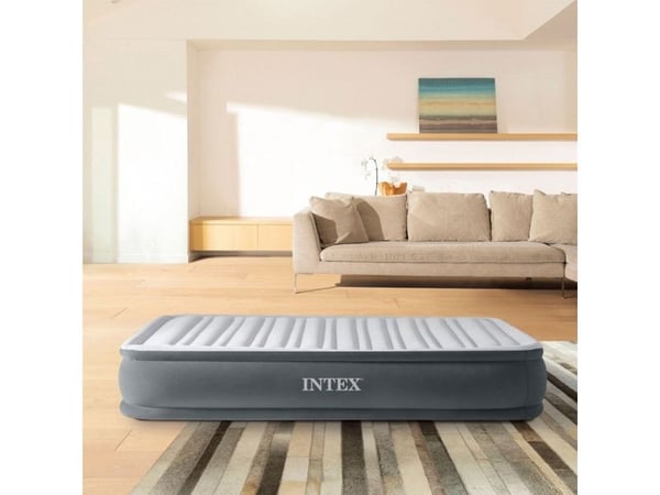 Intex 67766ND, Enkel madrass, Rektangel, Innendørs, Innebygd luftpumpe