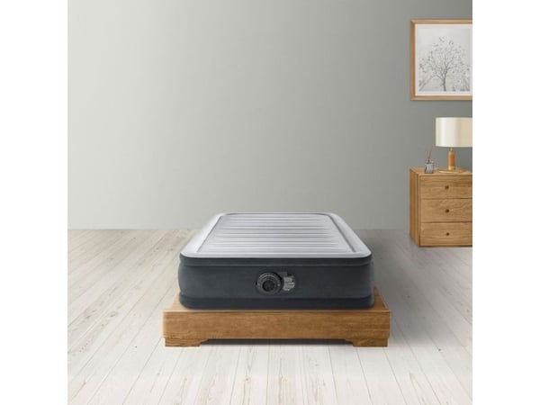 Intex 67766ND, Enkel madrass, Rektangel, Innendørs, Innebygd luftpumpe