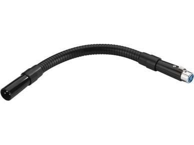 Monacor GN-10XLR/SW, Sort, XLR 3 pin, 0,3 m, 30 cm