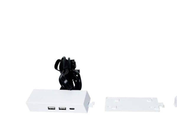 Lian Li - System cabinet I/O interface kit - USB 3.1 Type-C and 2 x USB 3.0 Type-A - under cabinet mountable - hvit - 80 cm