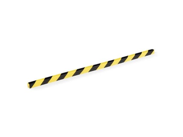 Durable 1126130, Polyuretan (PU), Svart, Gult, Avrundet, 1000 mm, 40 mm, 1,88 kg