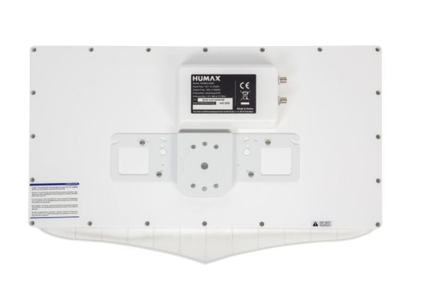 Humax H40D2, 10,7 - 12,75 GHz, 33 dBi, 13 - 19°, Hvit, 340 mm, 530 mm