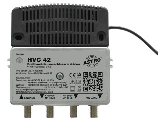 Astro HVC 42, F, vaihtovirta, 9,5 W, 230 V, 50 Hz, -15 - 55 °C
