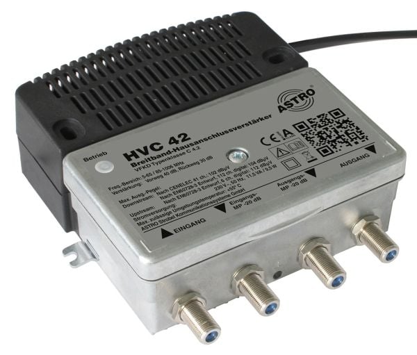 Astro HVC 42, F, vaihtovirta, 9,5 W, 230 V, 50 Hz, -15 - 55 °C