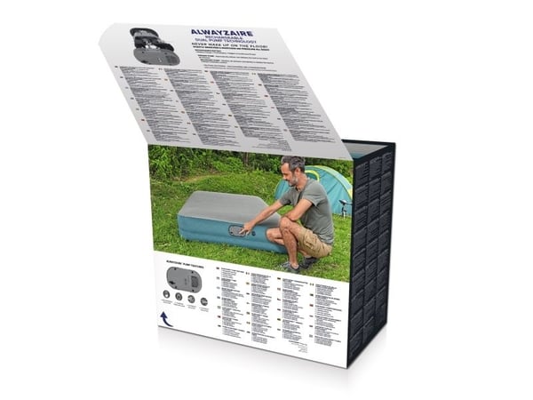 AlwayzAire Fortech ilmapatja ladattavalla pumpulla 203x152x36 cm(2023)