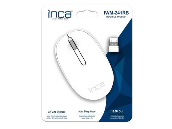 Inca IWM-241RB, Høyre hendt, RF kabel-fri, Hvit