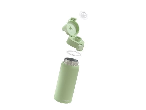 SIGG 6022.20, Daglig bruk, 500 ml, Flippkork, Rustfritt stål, Grønn, Voksen
