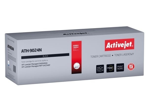 Activejet Toner ATH-9024N til HP-printere; erstatning for HP W9024MC; Supreme; 11500 sider; sort, 11500 Sider, Sort, 1 stk