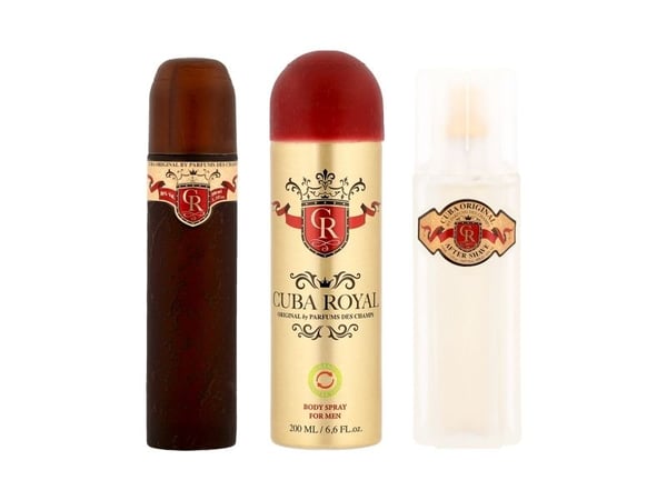 Cuba Royal gavesett for menn EDT 100 ml + aftershave 100 ml + deodorant 200 ml