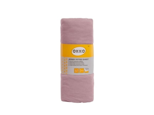 Okko Bed Sheet Polycott 160X200+25Cm Pink624