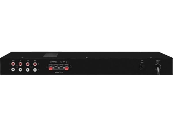 Monacor SA-250/SW, 2 kanaler, Rack-montering, Sort