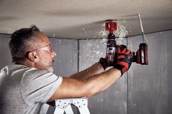 kwb 598783, Single/enkelt, Drill, Akryl, Aluminium, Metall, Gipsplater, Plast, Mykt tre, Tre, Rød, Rustfritt stål, Bimetall, Høy-Hastighets Stål (H...