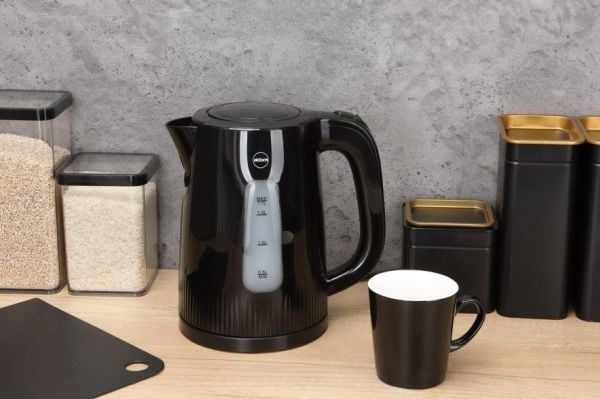 ELDOM LENA vedenkeitin, 2200 W, kork. 1,7 l, verkkosuodatin, STRIX , musta
