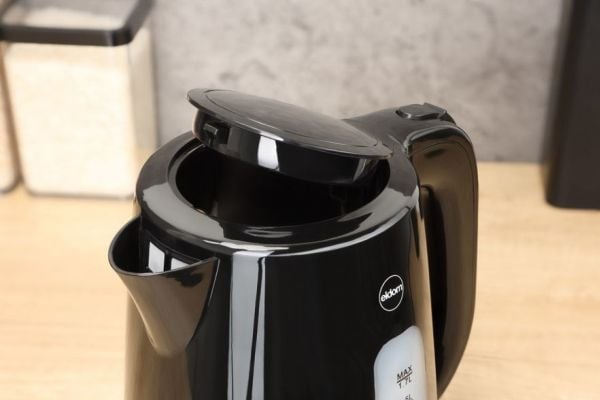 ELDOM LENA vedenkeitin, 2200 W, kork. 1,7 l, verkkosuodatin, STRIX , musta