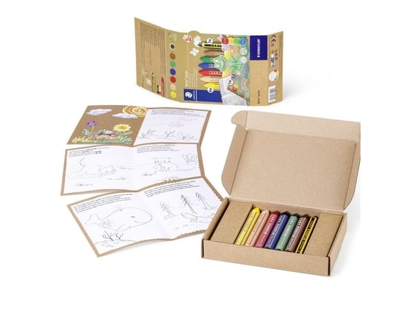 STAEDTLER Noris junior - Sett med fettstift og blyant - thick - 7 deler