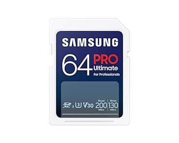 Samsung PRO Ultimate MB-SY64SB - Flashminnekort - 64 GB - Video Class V30 / UHS-I U3 - SDXC UHS-I - hvit