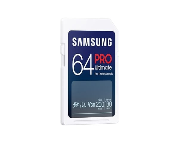 Samsung PRO Ultimate MB-SY64SB - Flashminnekort - 64 GB - Video Class V30 / UHS-I U3 - SDXC UHS-I - hvit