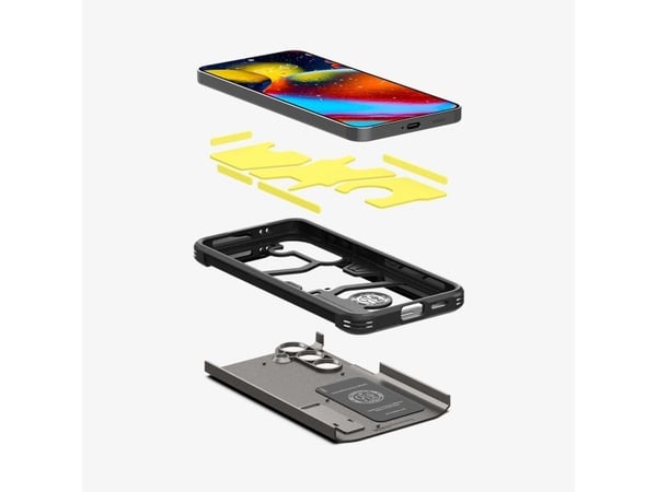 Spigen Tough Armor, Suojus, Samsung, Galaxy S24 (2024), 15,8 cm (6.2"), musta, Metallinen