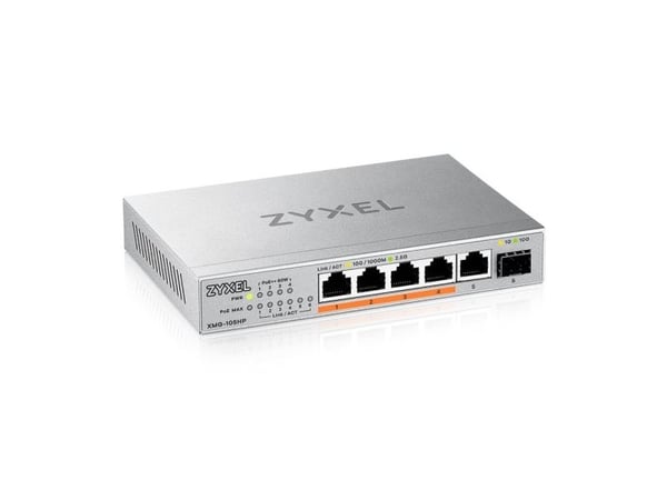 Zyxel XMG-105HP, Hallitsematon, 2.5G Ethernet (100/1000/2500), Power over Ethernet -tuki